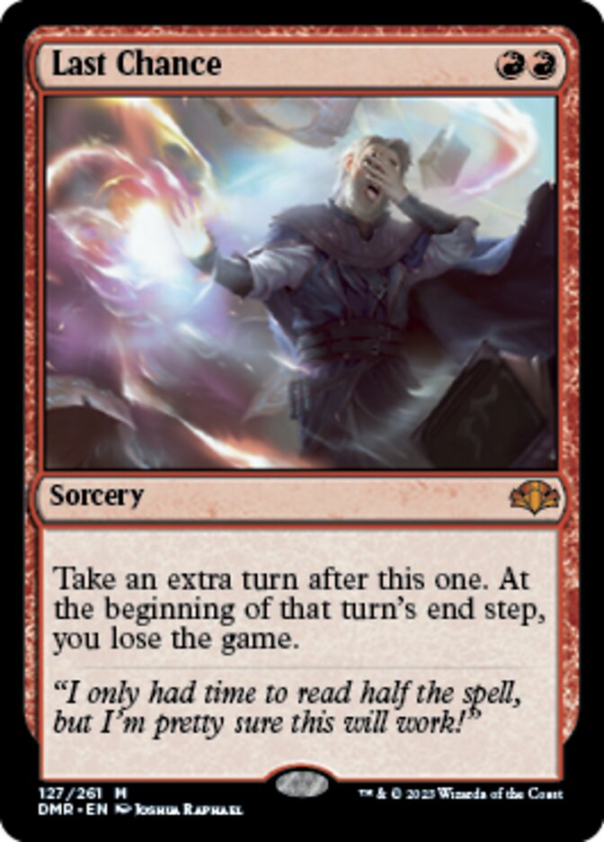 Last Chance [Dominaria Remastered] Foil