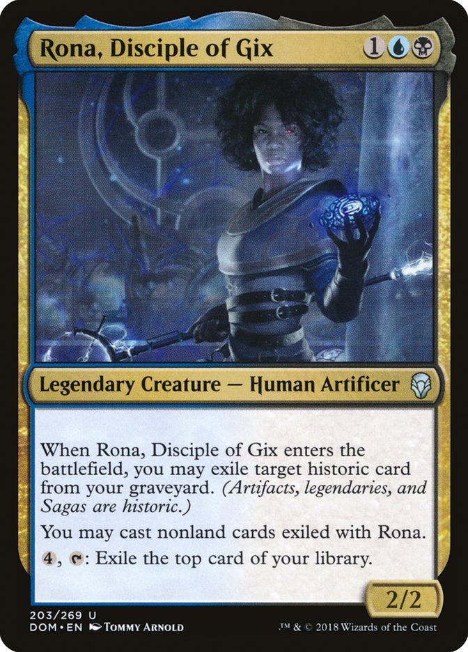 Rona, Disciple of Gix [Dominaria] Foil