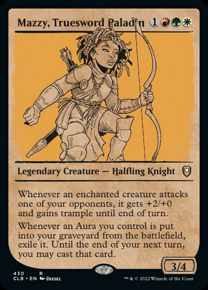 Mazzy, Truesword Paladin (Showcase) [Commander Legends: Battle for Baldur's Gate] Foil