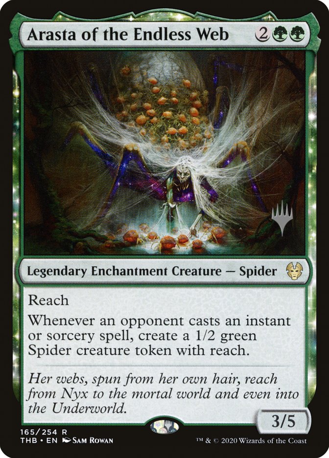 Arasta of the Endless Web (Promo Pack) [Theros Beyond Death Promos] Foil