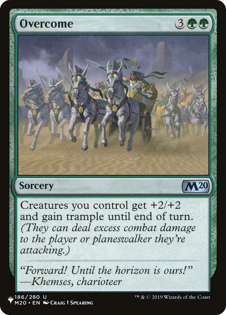 Overcome  [The List Reprints]