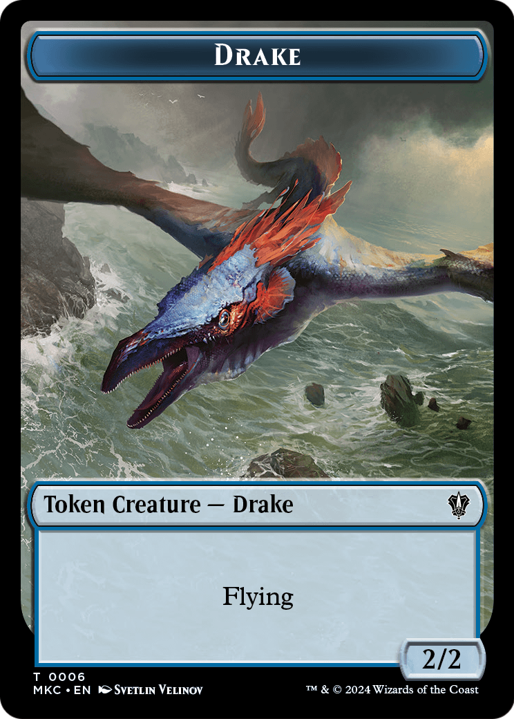 Drake  [Murders at Karlov Manor Commander Tokens]
