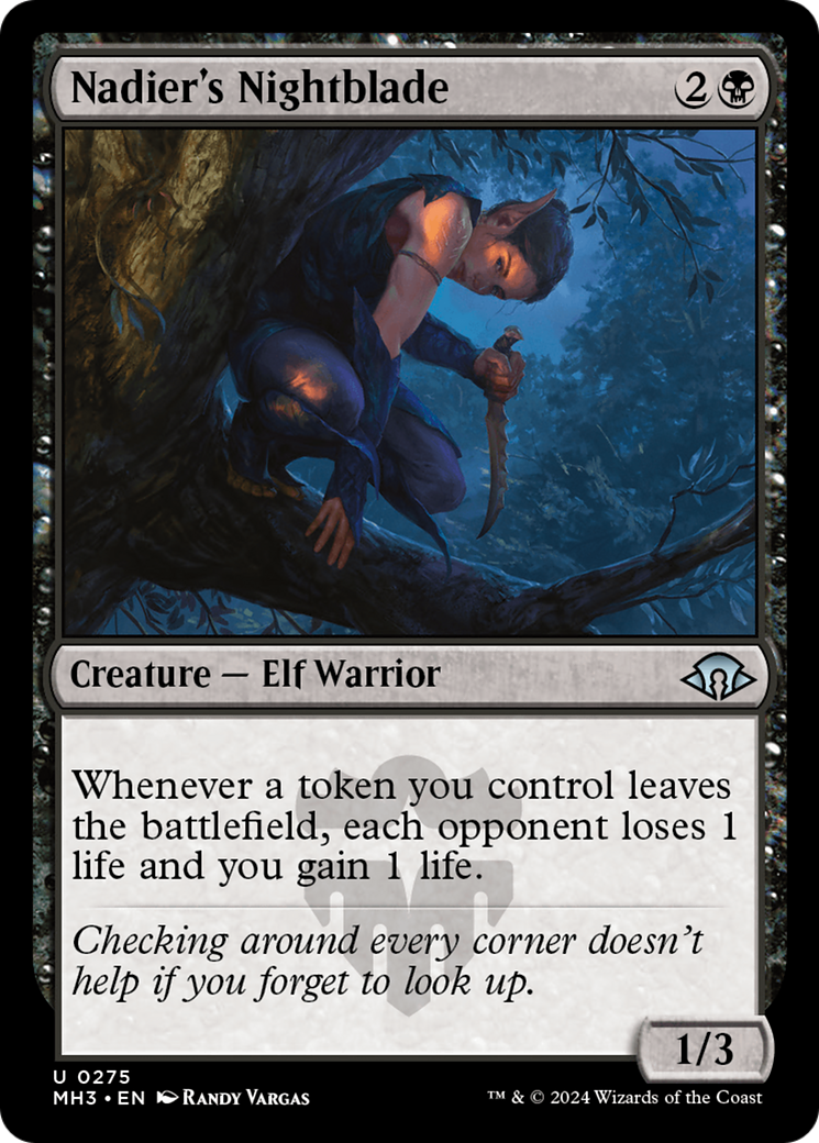 Nadier's Nightblade [Modern Horizons 3] Foil