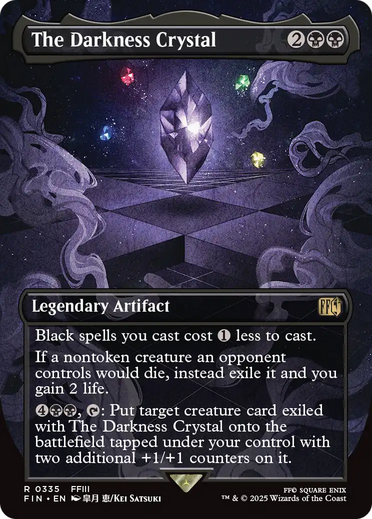 The Darkness Crystal (Borderless) [FINAL FANTASY] Foil