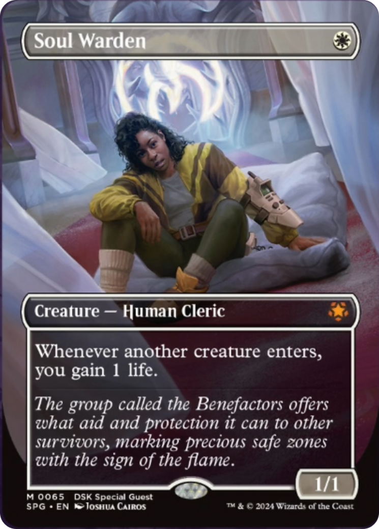 Soul Warden (Borderless) [Duskmourn: House of Horror Special Guests] Foil