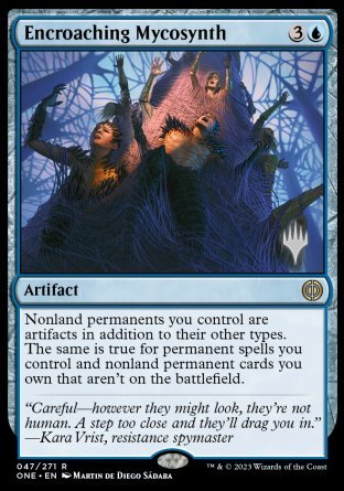 Encroaching Mycosynth (Promo Pack) [Phyrexia: All Will Be One Promos] Foil