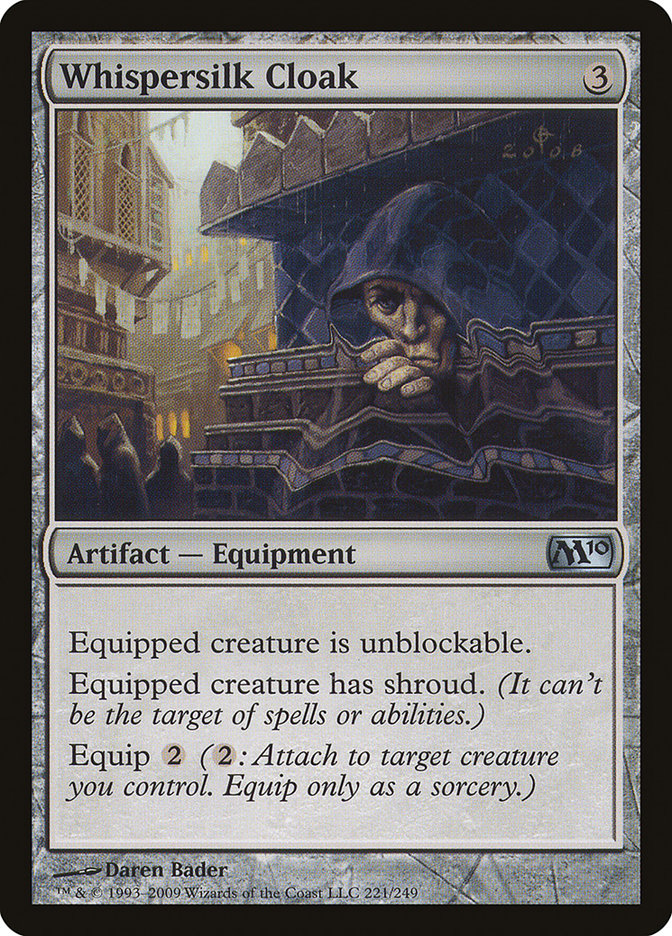 Whispersilk Cloak [Magic 2010] Foil