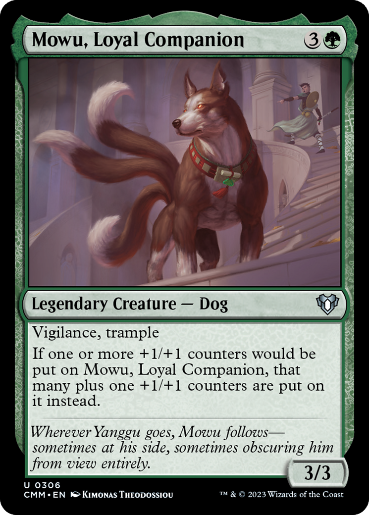 Mowu, Loyal Companion [Commander Masters] Foil