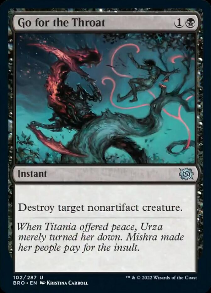 Go for the Throat [The Brothers' War] Foil
