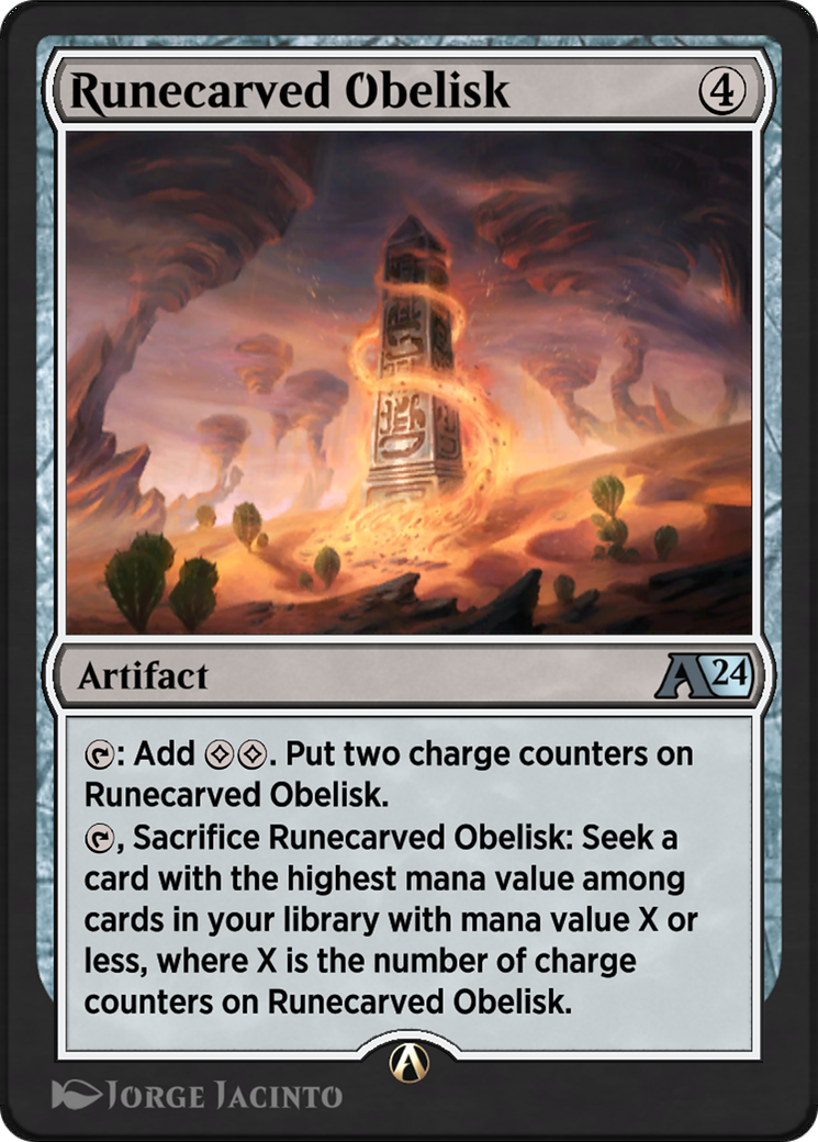 Runecarved Obelisk  [Alchemy: Outlaws of Thunder Junction]