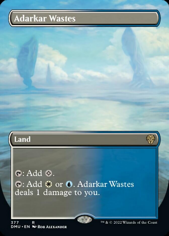 Adarkar Wastes (Borderless Alternate Art) [Dominaria United] Foil