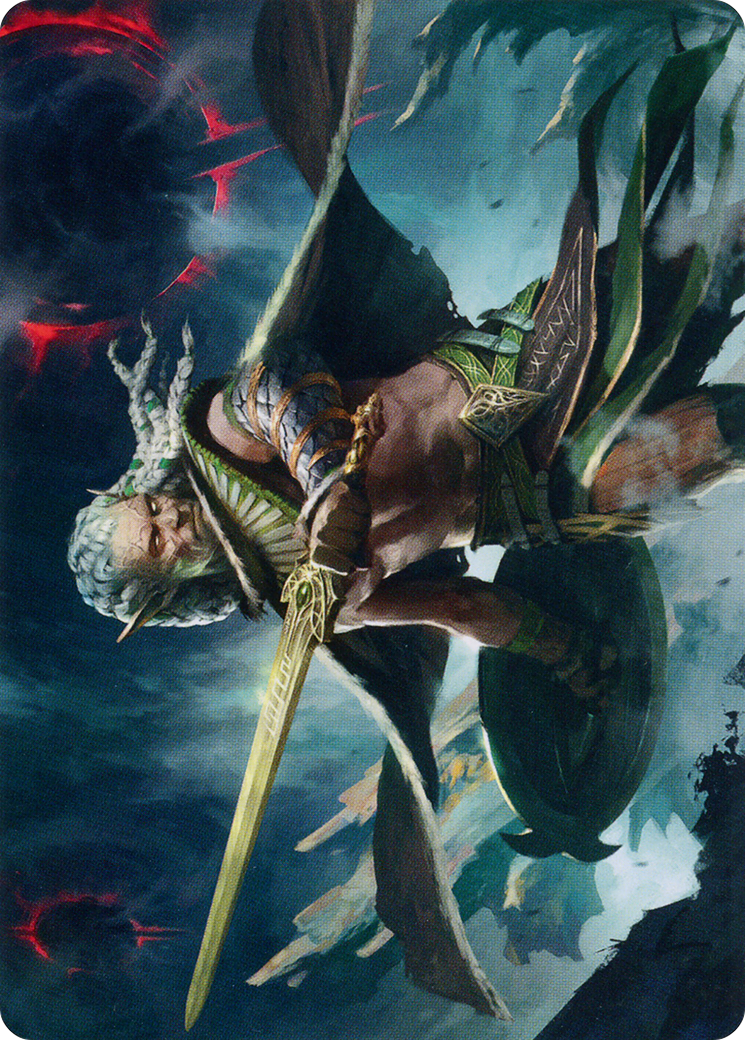 Serpent-Blade Assailant // Serpent-Blade Assailant  [March of the Machine Art Series] (Borderless) Foil