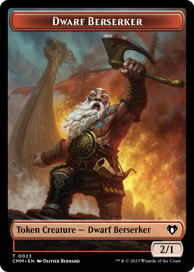 Dwarf Berserker  [Commander Masters Tokens]