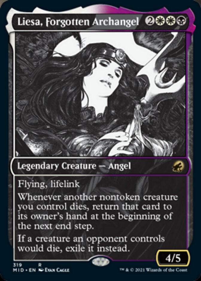 Liesa, Forgotten Archangel (Showcase Eternal Night) [Innistrad: Midnight Hunt] Foil