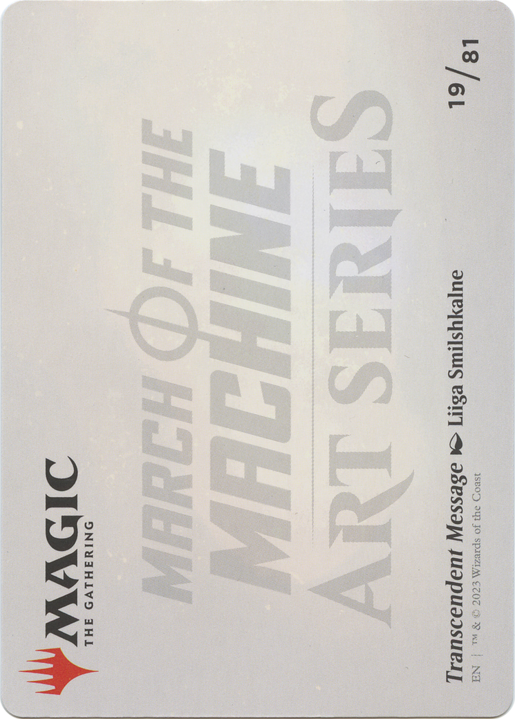 Transcendent Message // Transcendent Message  [March of the Machine Art Series] (Borderless)