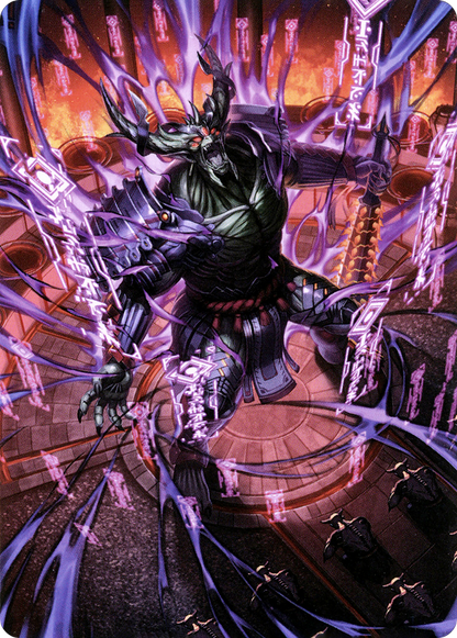Hidetsugu, Devouring Chaos // Hidetsugu, Devouring Chaos  [Neon Dynasty Art Series] (Borderless) Foil