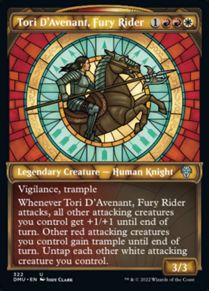 Tori D'Avenant, Fury Rider (Showcase) [Dominaria United] Foil
