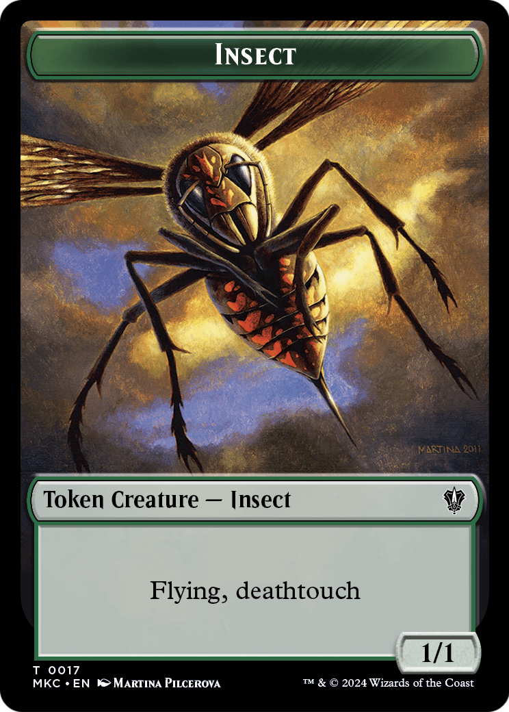 Insect  [Murders at Karlov Manor Commander Tokens] Foil