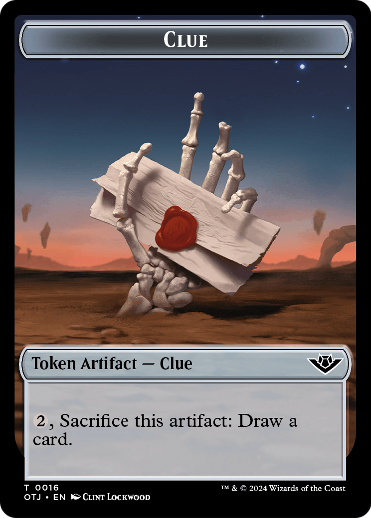 Clue  [Outlaws of Thunder Junction Tokens]