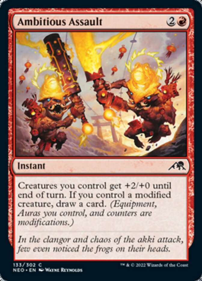 Ambitious Assault [Kamigawa: Neon Dynasty] Foil