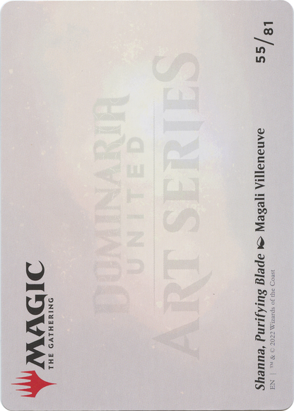 Shanna, Purifying Blade // Shanna, Purifying Blade  [Dominaria United Art Series] (Borderless) Foil