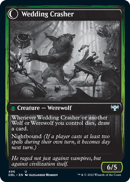 Wolfkin Outcast // Wedding Crasher [Innistrad: Double Feature] Foil