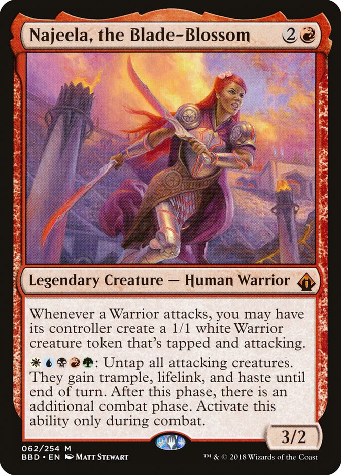 Najeela, the Blade-Blossom [Battlebond] Foil