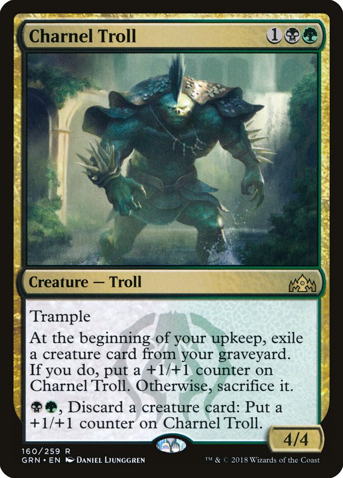Charnel Troll [Guilds of Ravnica] Foil