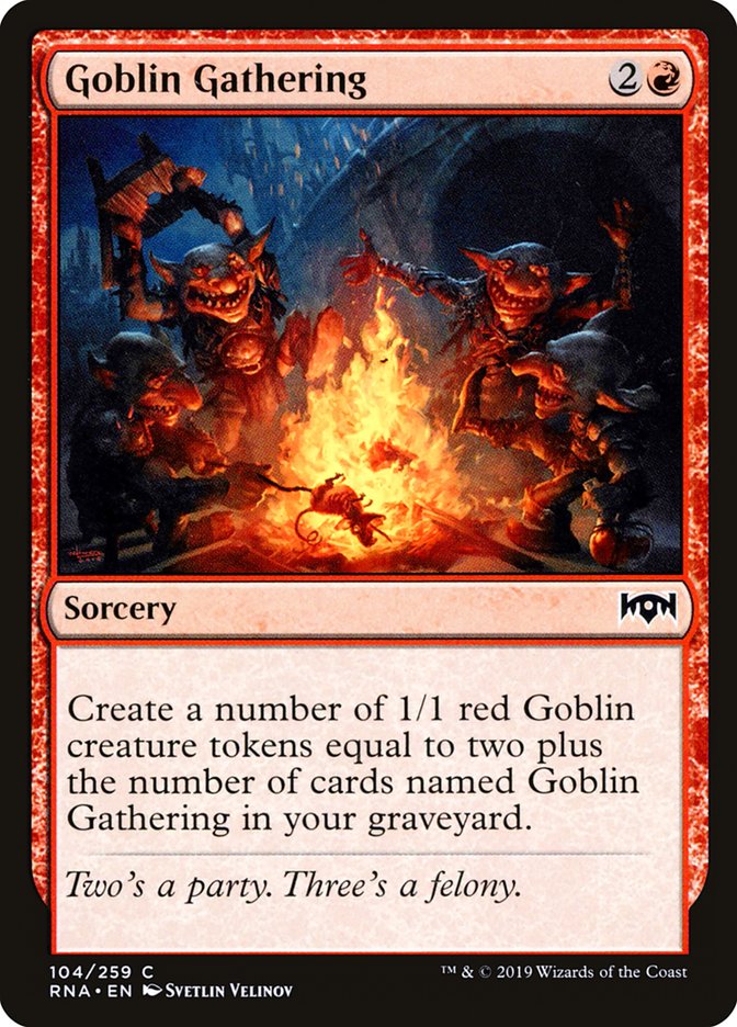 Goblin Gathering [Ravnica Allegiance] Foil