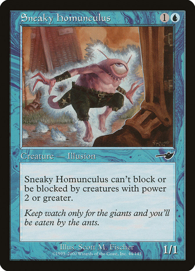 Sneaky Homunculus [Nemesis] Foil