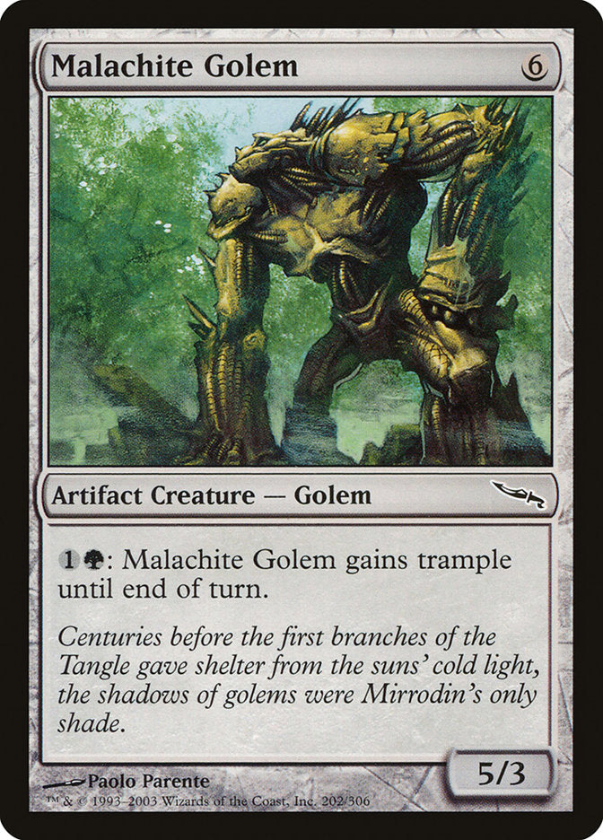 Malachite Golem [Mirrodin] Foil