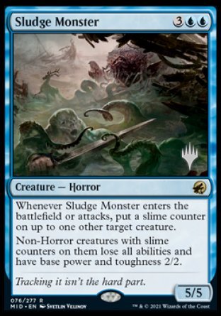Sludge Monster (Promo Pack) [Innistrad: Midnight Hunt Promos] Foil