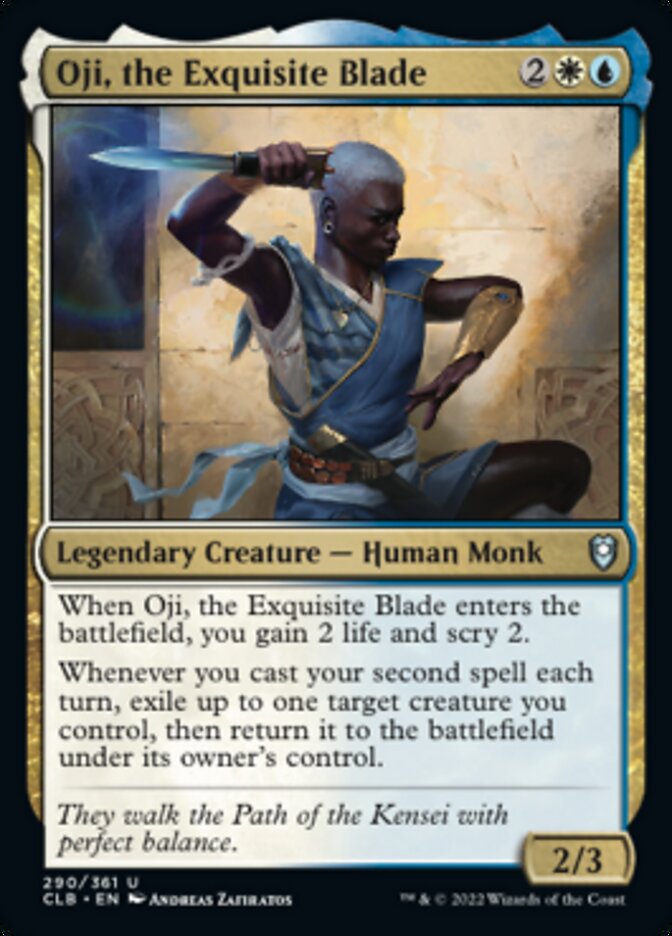 Oji, the Exquisite Blade [Commander Legends: Battle for Baldur's Gate] Foil