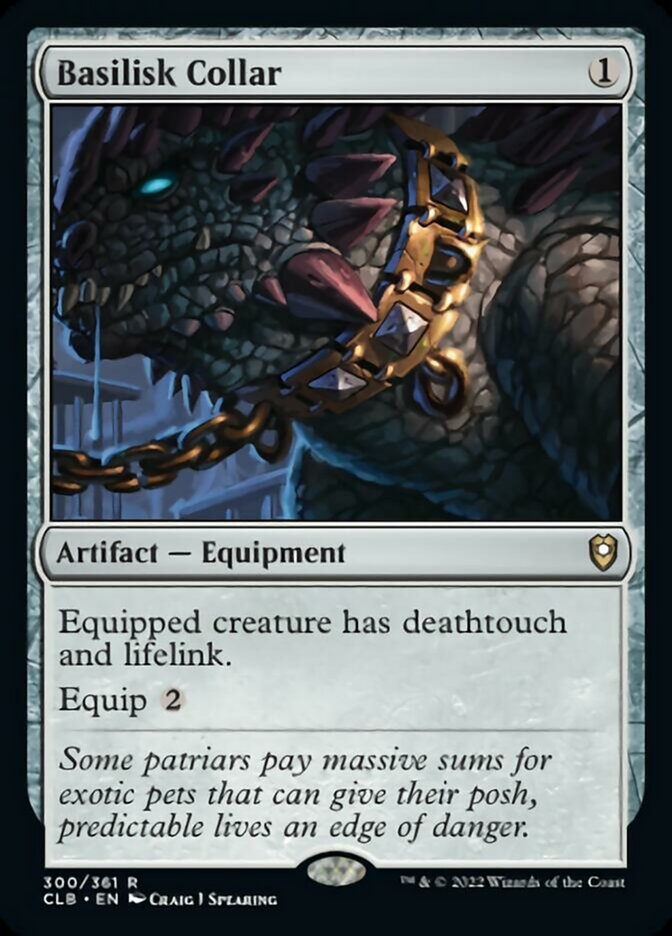 Basilisk Collar [Commander Legends: Battle for Baldur's Gate] Foil