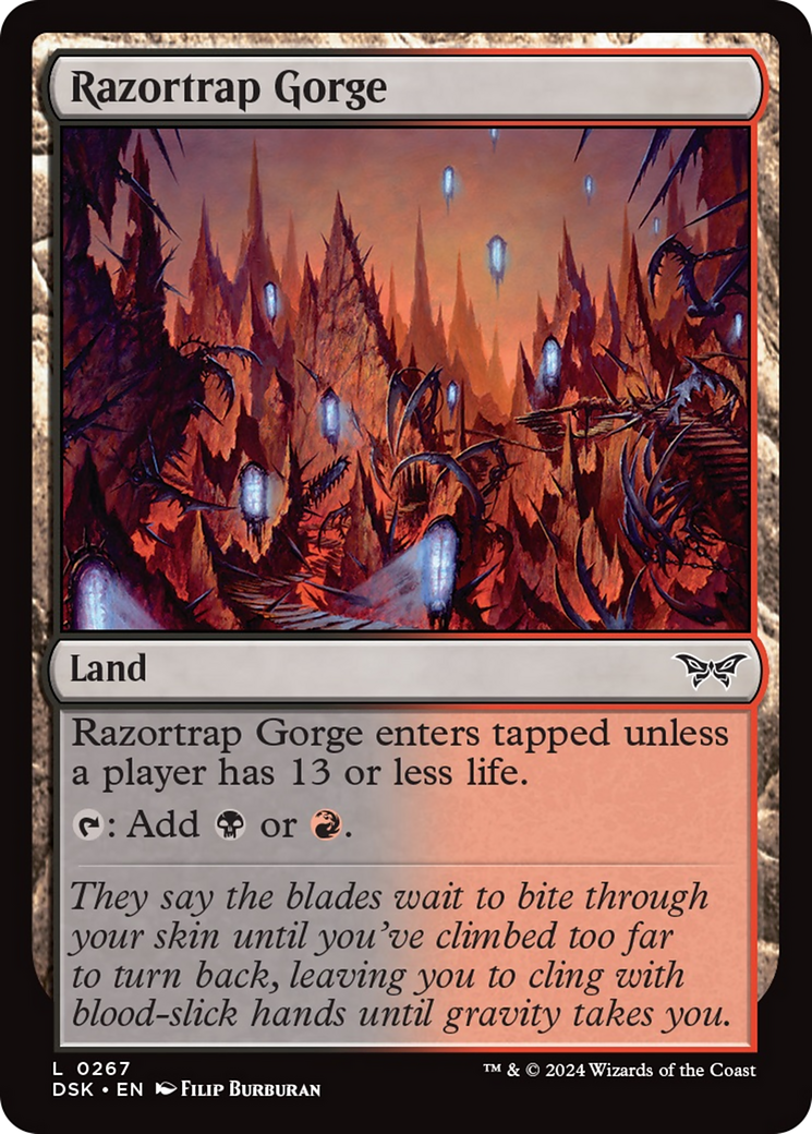 Razortrap Gorge [Duskmourn: House of Horror] Foil