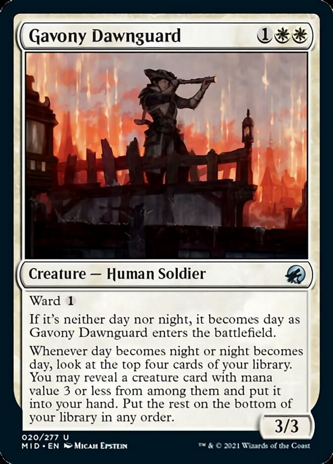 Gavony Dawnguard [Innistrad: Midnight Hunt] Foil