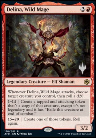Delina, Wild Mage (Promo Pack) [Dungeons & Dragons: Adventures in the Forgotten Realms Promos] Foil