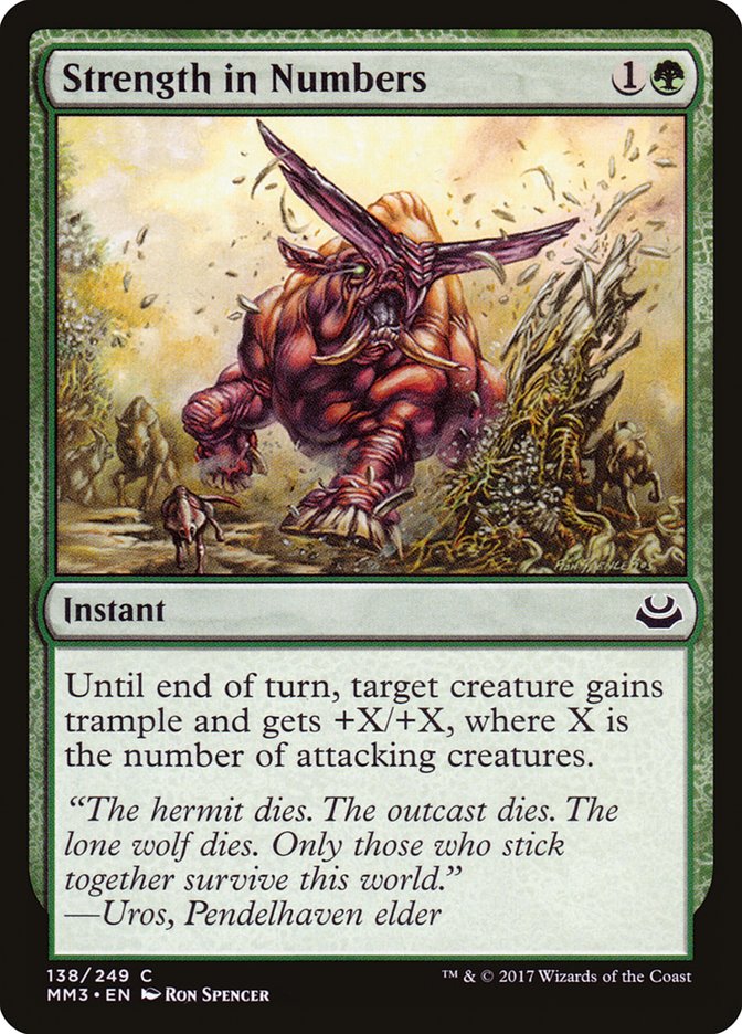 Strength in Numbers [Modern Masters 2017] Foil