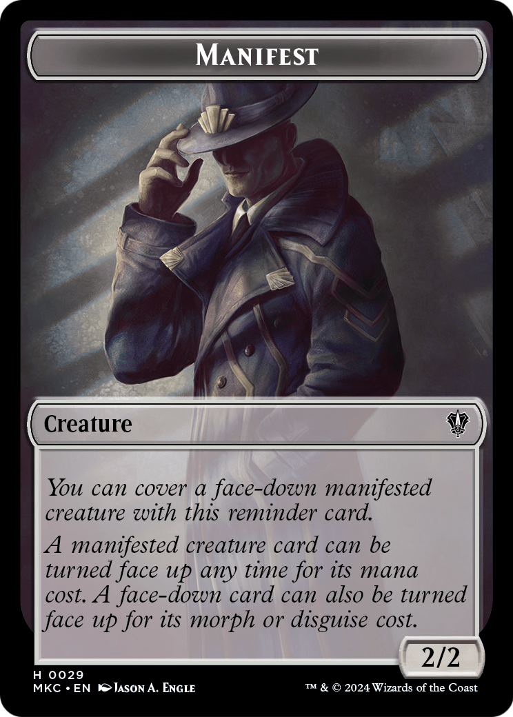 Manifest  [Murders at Karlov Manor Commander Tokens]