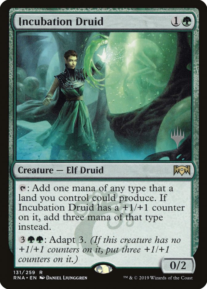 Incubation Druid (Promo Pack) [Ravnica Allegiance Promos] Foil