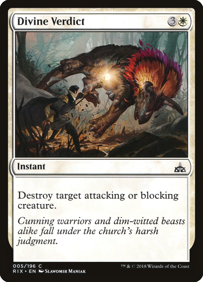 Divine Verdict [Rivals of Ixalan] Foil