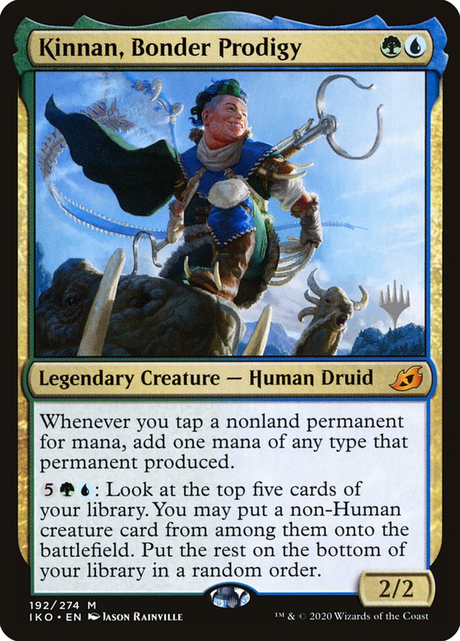 Kinnan, Bonder Prodigy (Promo Pack) [Ikoria: Lair of Behemoths Promos] Foil
