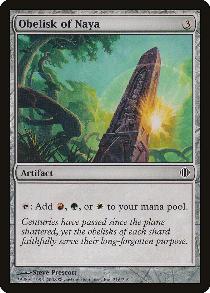 Obelisk of Naya [Shards of Alara] Foil