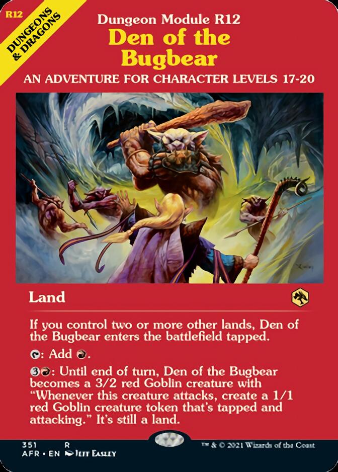 Den of the Bugbear (Dungeon Module) [Dungeons & Dragons: Adventures in the Forgotten Realms] Foil