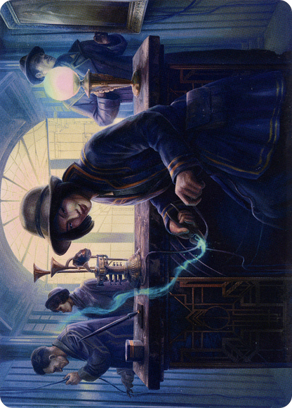 Wiretapping // Wiretapping  [New Capenna Art Series] (Borderless) Foil