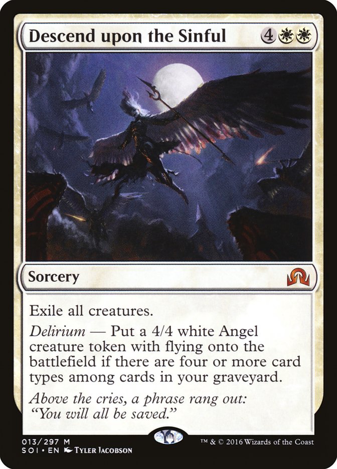 Descend upon the Sinful [Shadows over Innistrad] Foil