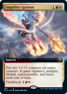 Angelfire Ignition (Extended Art) [Innistrad: Midnight Hunt] Foil