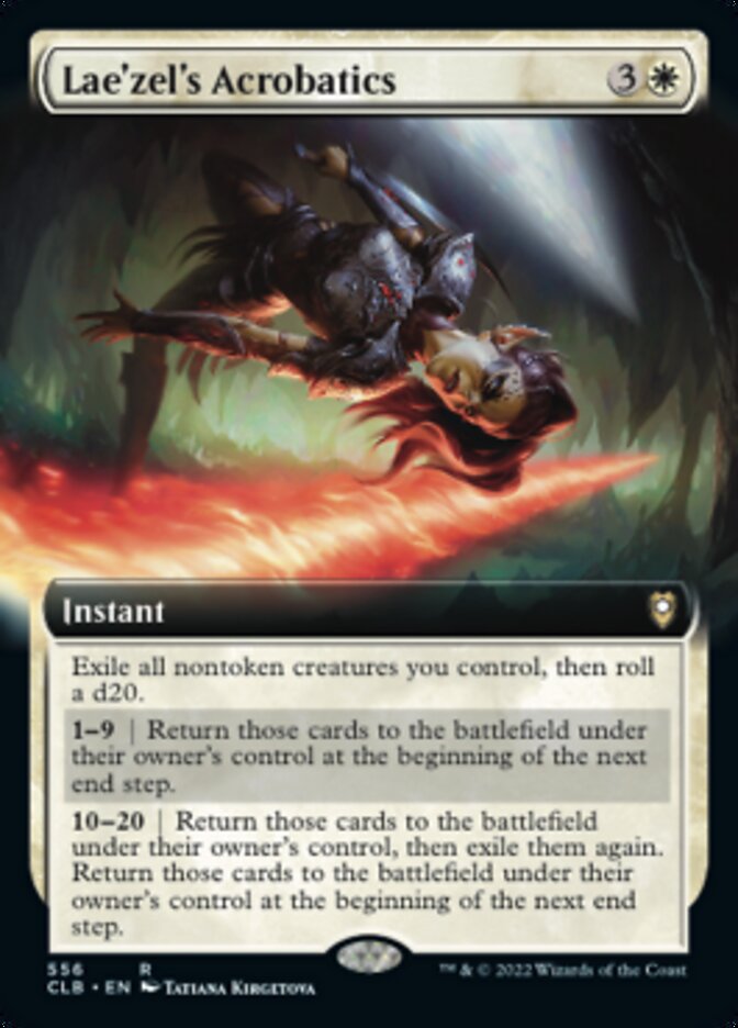 Lae'zel's Acrobatics (Extended Art) [Commander Legends: Battle for Baldur's Gate] Foil
