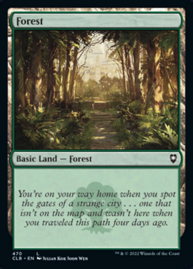 Forest (470) [Commander Legends: Battle for Baldur's Gate] Foil