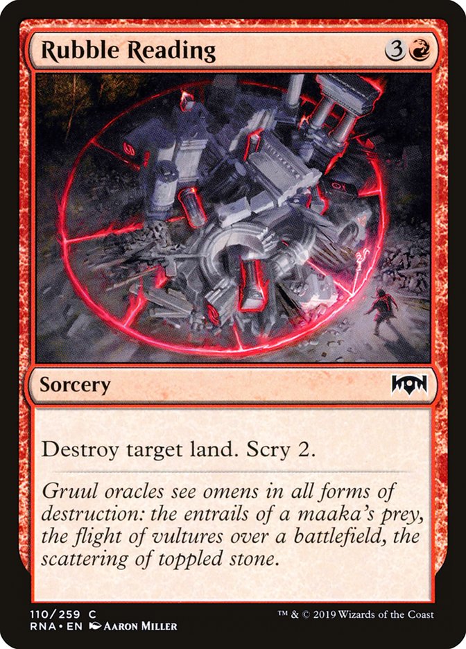Rubble Reading [Ravnica Allegiance] Foil